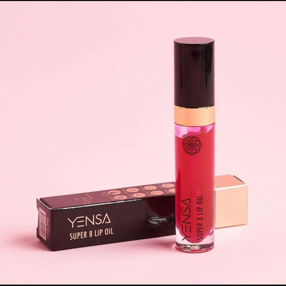 NIB Yensa Super 8 Lip Oil pink shine